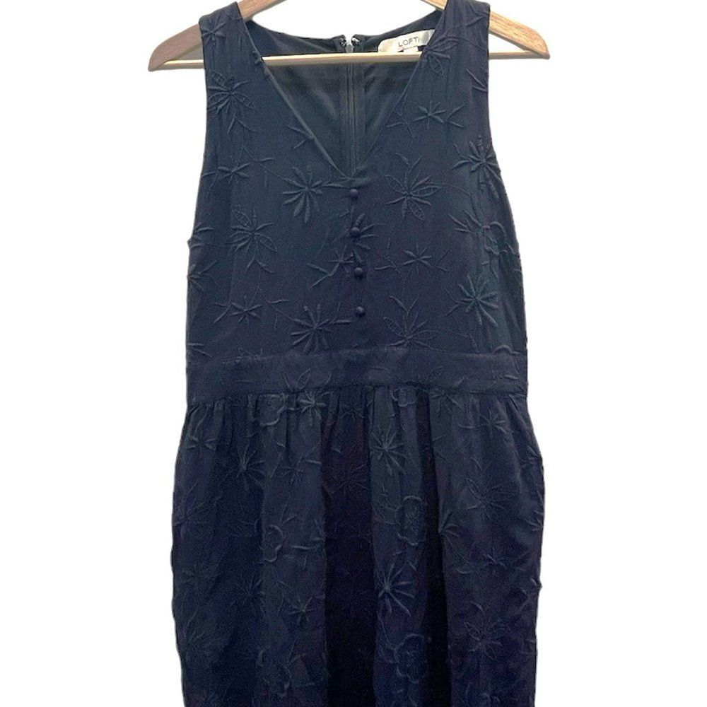 LOFT Navy Blue  Dress Size 6